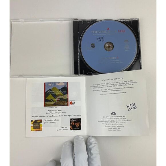 2004 The Origin of Fire Music & Visions of Hildegard von Bingen CD Anonymous 4 A - Picture 8 of 8